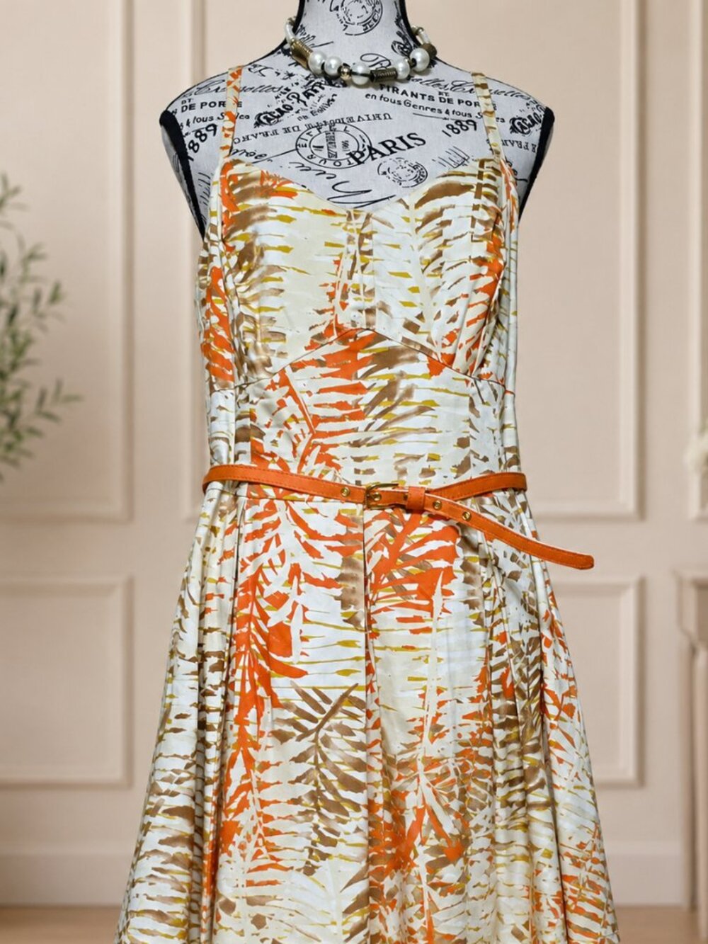 Julian Taylor Sleeveless Print Dress - Picture 2 of 6